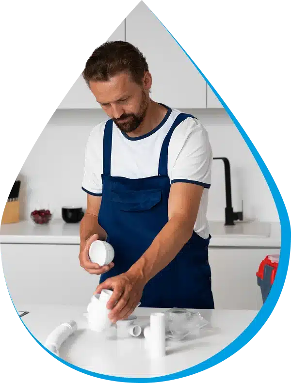 technician working on filters